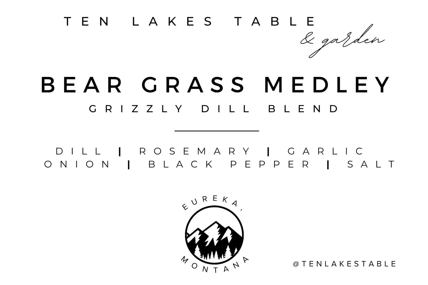Bear Grass Medley Refill | ♻️ Reuse your original glass jar!